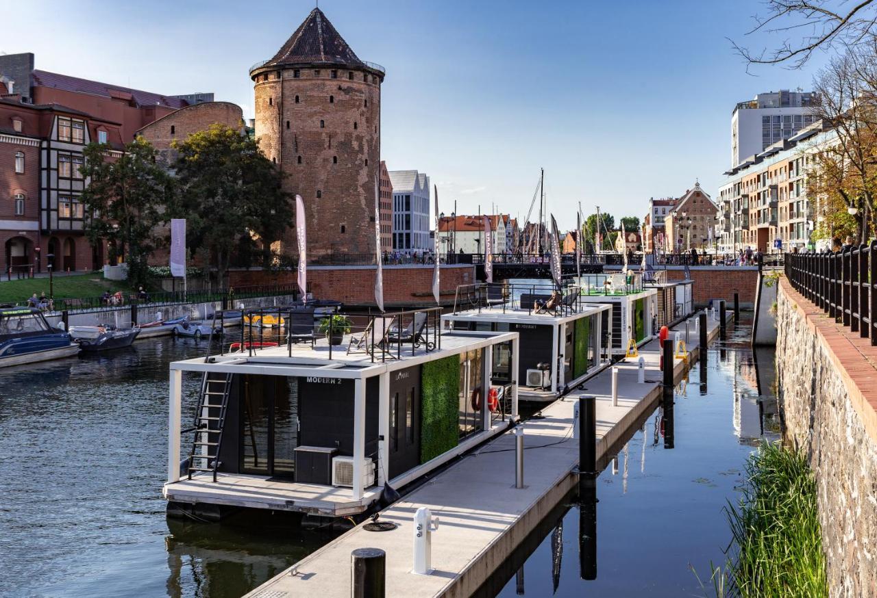 Domy Na Wodzie - La Mare Motlava Houseboats With Sauna By Downtown Apartments Γκντανσκ Εξωτερικό φωτογραφία